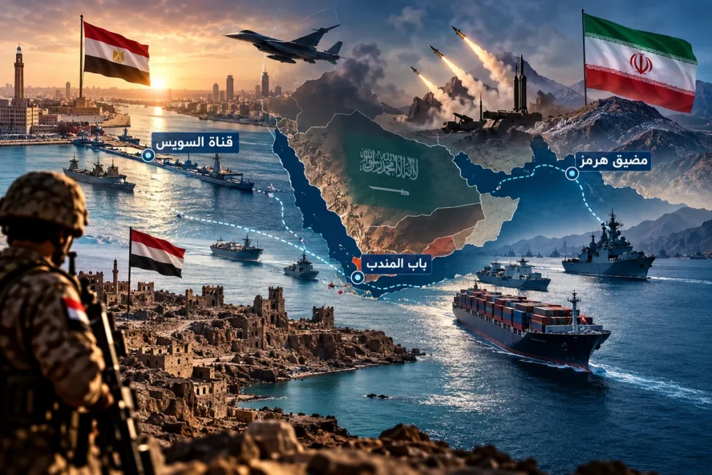من باب المندب إلى قناة السويس وهرمز… هل تدخل المنطقة مرحلة إعادة رسم التحالفات العسكرية؟ article-maritime-politics